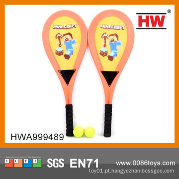 Brinquedo esportivo engraçado brinquedos do jogo da raquete de tênis da tela do brinquedo 64CM com esfera 2pcs